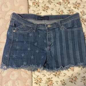 Rock & Republic American Flag Blue Jean Shorts